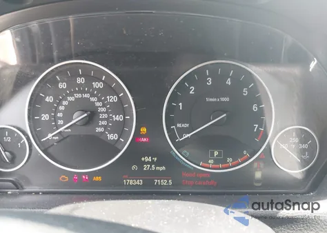 2015 BMW 328I xDrive из США, поврежденный, VIN WBA3B5G59FNS11910